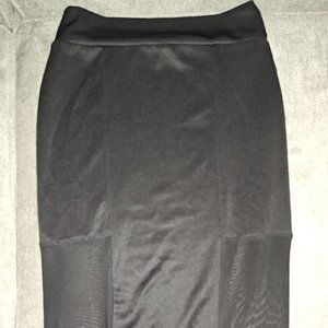FOREVER 21 long black pencil maxi skirt